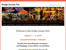 Tablet Screenshot of dodgecountyfair.org